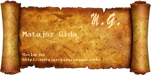 Matajsz Gida névjegykártya